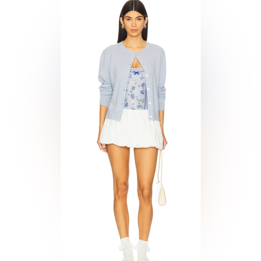 Free People Sara Corset Bodysuit in Blue Combo; Size: Medium - Picture 4 of 13